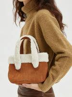 Load image into Gallery viewer, Smting suede small bucket bag
