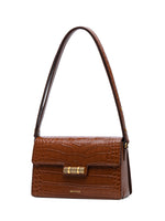 Load image into Gallery viewer, Smting croc flap bag with Bamboo Slips Lock
