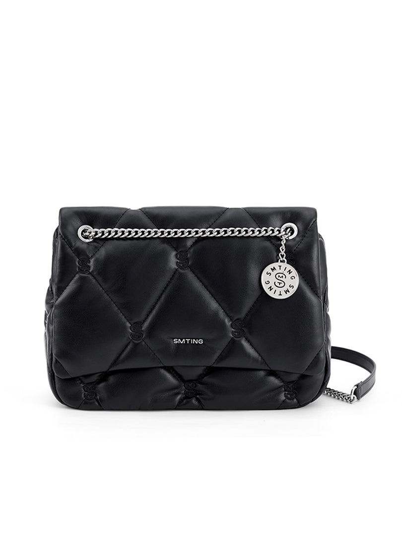 Smting Medium Quilted Chain Flap Bag