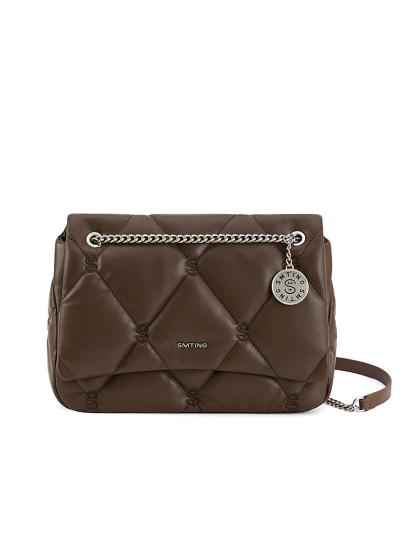 Smting Medium Quilted Chain Flap Bag