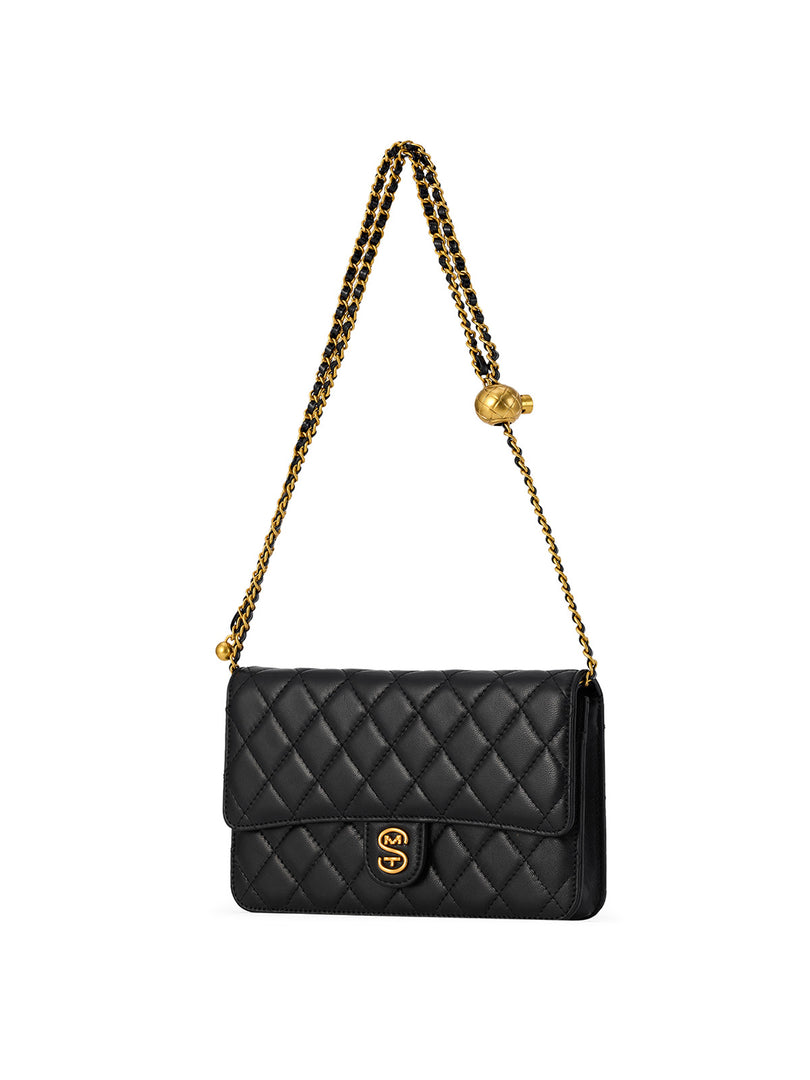 Smting Quilted Chain Mini Flap Bag