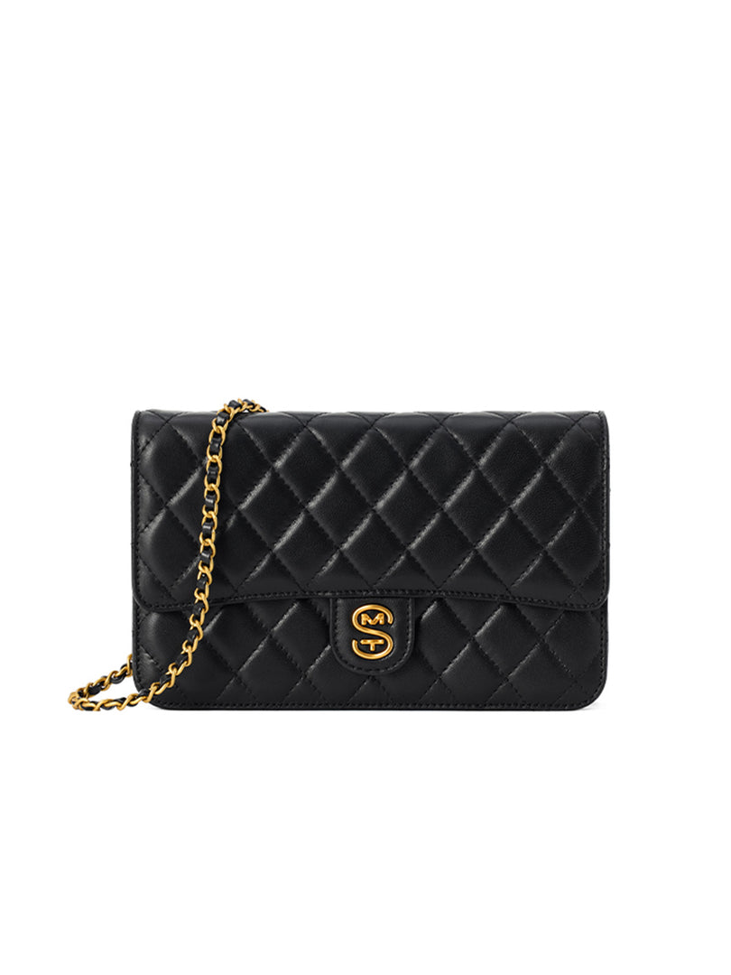 Smting Quilted Chain Mini Flap Bag