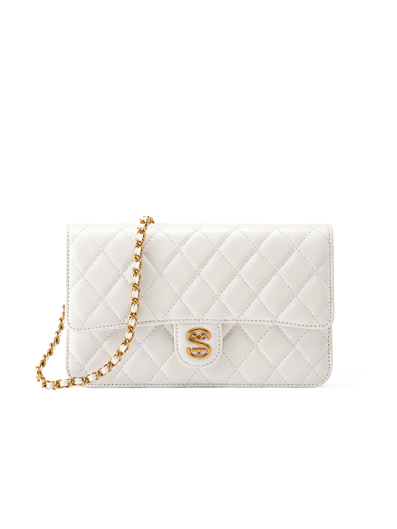 Smting Quilted Chain Mini Flap Bag