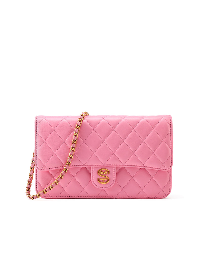 Smting Quilted Chain Mini Flap Bag