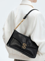 Load image into Gallery viewer, Smting leather flap shoulder bag

