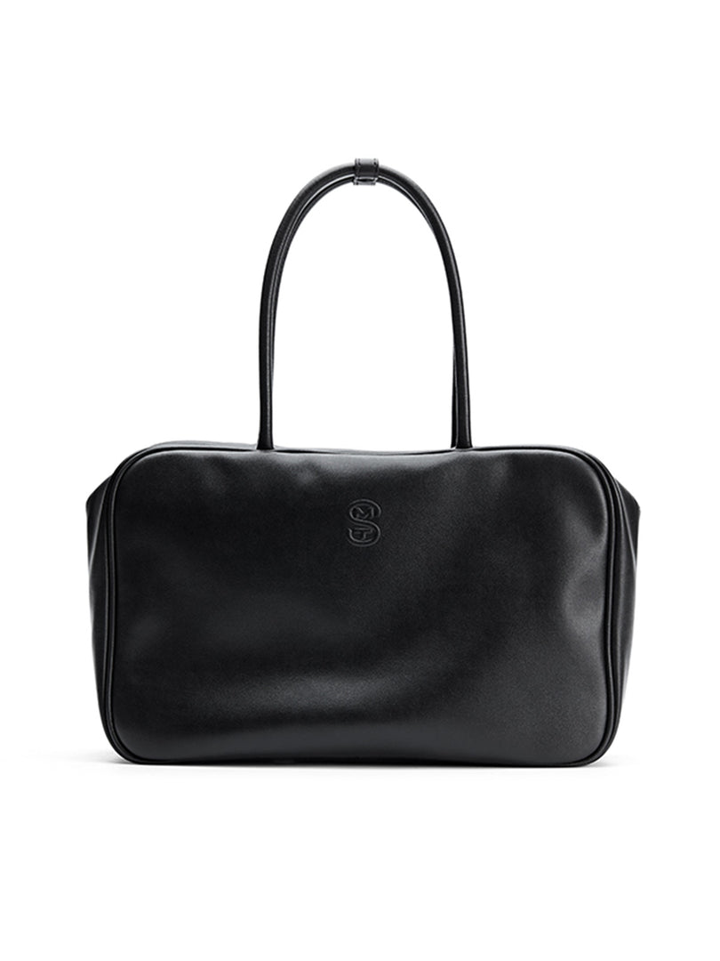 Smting leather hobo handbag with zipper