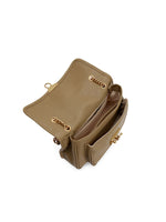 Load image into Gallery viewer, Smting Leather Chain Flap Bag with Gate Lock
