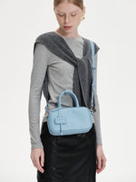 Load image into Gallery viewer, Smting leather small hobo bag with top handle
