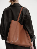 Load image into Gallery viewer, Leather Shopper Tote Bag Smting
